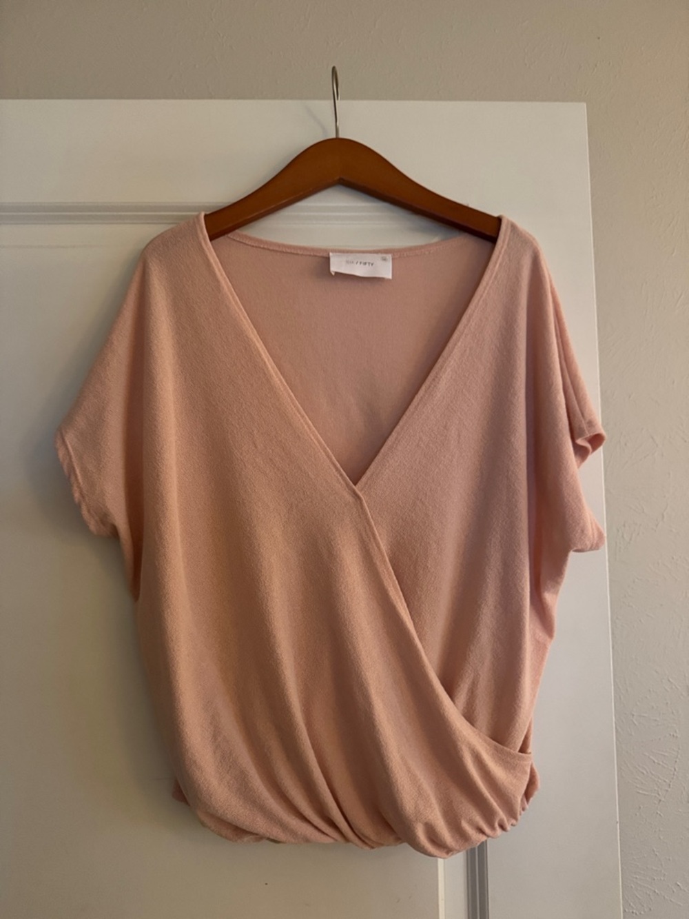 Soft Pink Short Sleeve Top